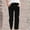 Black, variant on Qulqfy Womens Corduroy Pants Lounge Cotton Drawstring Comfort Casual Wide Leg White Pants 3XL