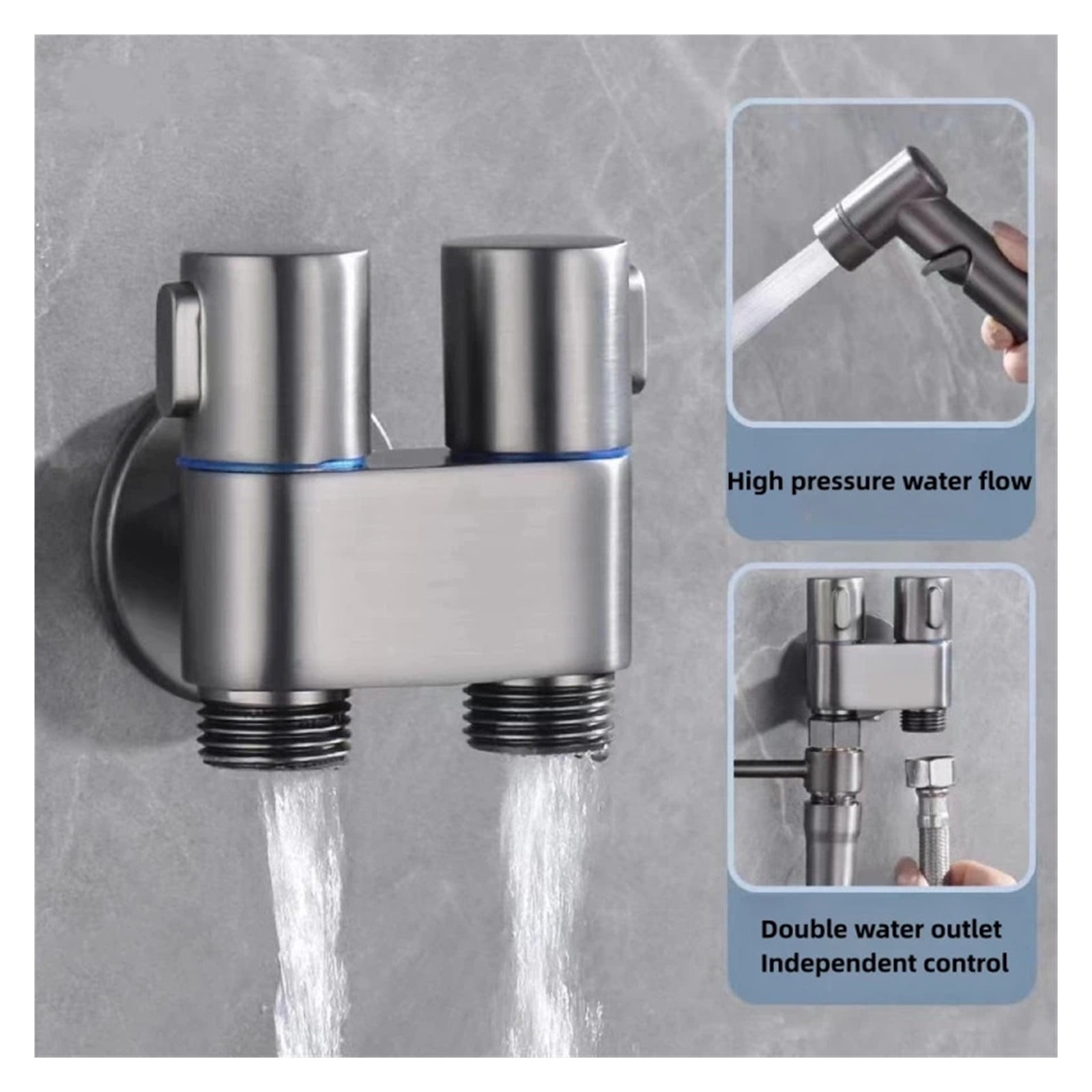 Bidet Toilet Sprayer, Shower Bathroom Shower Handheld Bidet Sprayer Set Toilet Faucet