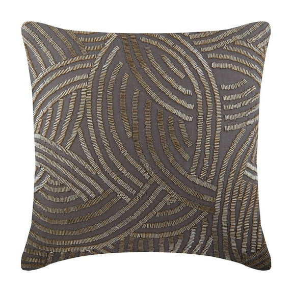 Euro Pillow Shams, Brown Euro Pillow Shams 26x26 inch (65x65 cm), Linen European Pillow Shams, Abstract, Pattern, Modern European Shams - Good Earth