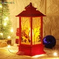 thumbnail image 2 of BadPiggies Christmas Vintage Santa Candle LED Light Lamp Hanging Lantern Xmas Home Decor, 2 of 9
