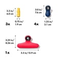 thumbnail image 2 of Juego de clips para bolsas OXO Good Grips Collection, 8 piezas, 2 of 9