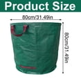 thumbnail image 3 of Heavy Duty PP Garden Waste Bag With Reinforced Handles, Foldable Outdoor Reusable Yard Sack For Leaves And Debris, Extra Large Capacity Compost Tote For Lawn, 400L, 3 of 6