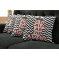 thumbnail image 2 of Ambesonne Marine Throw Pillow Cover 4 Pack, Keep Calm I am Captain, 24", Coral Grey and White, 2 of 6