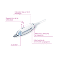 thumbnail image 4 of Kit Eléctrico Profesional de Manicure y Pedicure con Taladro y 10 Accesorios de Acero Inoxdable, 4 of 5