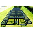 thumbnail image 5 of LifeYard 8' Rectangular Metal Picnic Table, 96" L x 62" W, Expanded Metal, (Black), 5 of 6