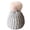 Gray, variant on Viworld Kids Baby Girl Warm Winter Knit Beanie Fur Candy Color Bling Hat Crochet Ski Cap