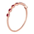 thumbnail image 2 of 10k Rose Gold Genuine Round Ruby Stackable Band, 2 of 5