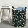 thumbnail image 6 of Fuzoiu Dinosaur Print Circular Hamper,Laundry Basket with Handle,Collapsible Laundry,Dirty Clothes Storage Basket,for Bedroom Bathroom Dorm Living Room-Small, 6 of 6