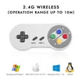thumbnail image 2 of 2.4 GHz Wireless Controller for SNES Classic Edition&NES Classic Edition,LUXMO Wireless SNES USB Classic Controller Gamepad for Windows Laptop PC Mac Raspberry PI System（2 Pack）, 2 of 5