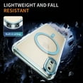 thumbnail image 7 of Magnetic for iPhone XS/X Case, [Fit for MagSafe] [Never Yellowing] [Military Grade Rugged Durable Protection] Back Slim Clear Wireless Charging Shockproof Premium Phone Case,Blue, 7 of 7