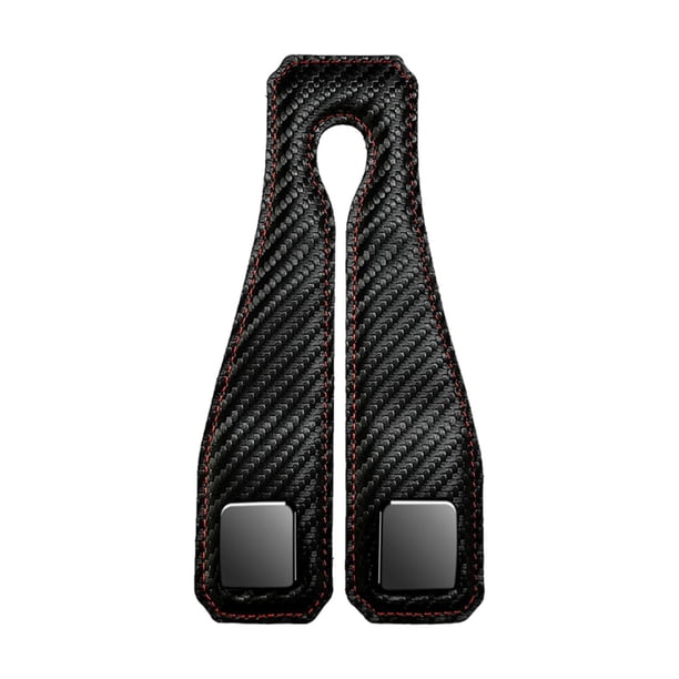 Soporte Universal para Respaldo de Asiento, Complementos Prácticos, Organizador de Coche, Percha para Bolsas Y Botellas Línea negra y roja