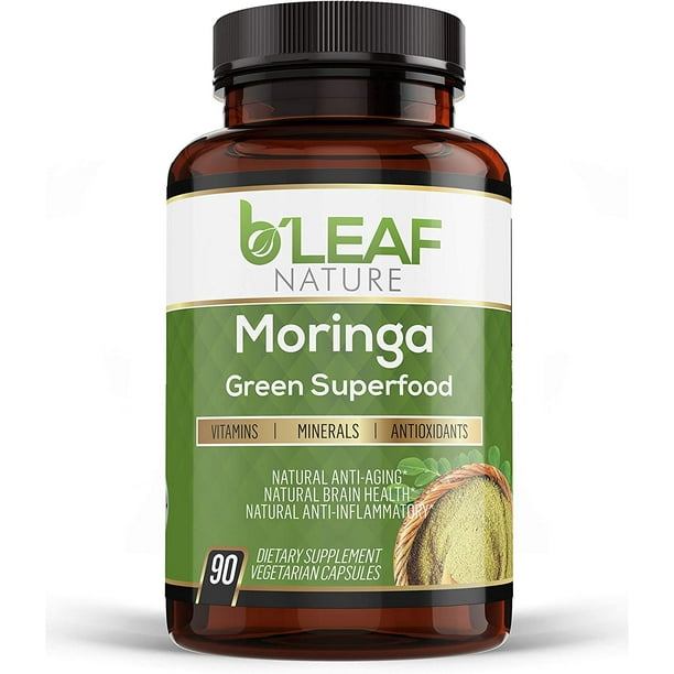 Organic Moringa 90 Capsules 1000mg Immune System and Energy Booster
