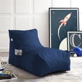 thumbnail image 2 of Loungie Resty Nylon Bean Bag Chair Navy, 2 of 8