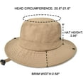 thumbnail image 6 of Outdoor Kids Sun Hat UPF 50+ Quick Dry Foldable Bucket Hat Lightweight Adjustable Fishing Safari Hat for Girls and Boys, 6 of 6