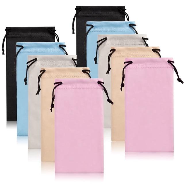 Bolsa para anteojos TRIUMPH VISION de microfibra suave, paquete de 10