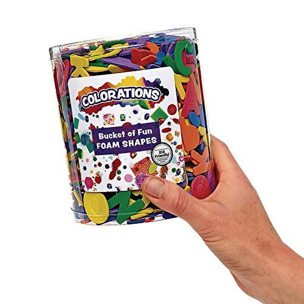 Colorations Buckets of Fun Foam Shapes - Set of 6