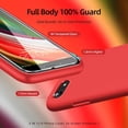 thumbnail image 2 of [3 in 1 for iPhone SE case 2022/3rd/2020/2nd gen, iPhone 7/8 case，with 2 Pack Screen Protector, Liquid Silicone Ultra Slim Shockproof Protective Phone Case [Microfiber Lining] (Red)…, 2 of 13
