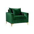 thumbnail image 4 of Home Square 2-Piece Furniture Set with Velvet Accent Chair and Loveseet in Green, 4 of 11