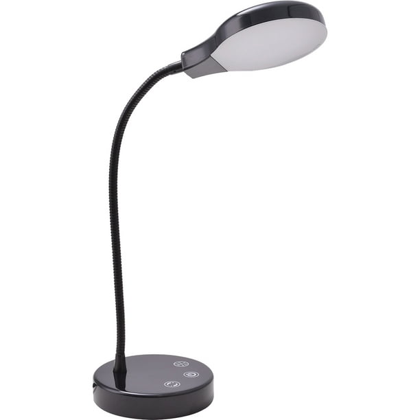 Mainstays 3 5 Watt Dimmable Led Desk Lamp With Usb Port Black