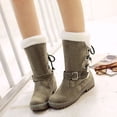 thumbnail image 1 of Bottes Automne et Hiver pour Femmes Talons Hauts en Cuir Pu Rétro Chaudes, 1 of 1