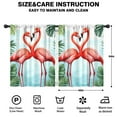 thumbnail image 2 of Blackout Kids Curtains,Palm Leaves and Flamingo Childrens Insulated Curtains Set Of 2,Bedroom Essentials,Toddler Room Decor 42x54in(106x137cm), 2 of 4