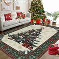 thumbnail image 2 of Christmas Rugs Washable 6x9 Area Rug for Bedroom, Red Soft Nursery Rug Non-Slip Stain Resistant Living Room Rugs, Christmas Tree Print Holiday Decor Untra-Thin Carpet Rug for Office, 2 of 9