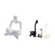 thumbnail image 5 of Estatua De Jirafa Con Pensamiento Abstracto Creativo, Escultura Artesanal De Cerámica, Decoración De Mesa, Centro De Mesa Moderno Para Sala De Estar, Escritorio, Oficina, Estantería,, 5 of 8