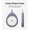 thumbnail image 5 of Ringke Finger Ring Strap Silicone Smartphone Grip Lanyard Holder [2 Pack] with Anti-Slip Mount Function Compatible with Phone Cases, Keys, Cameras, and More - Black & Lavender Gray, 5 of 10