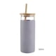 thumbnail image 4 of Silicona Alta Paja De Vidrio De Borosilicato Botella De Vidrio De Una Sola Capa 600Ml Taza De Té Con Tapa De Bambú Manga De Aislamiento De Paja Para Oficina Hogar 1Pcs Manga Vogacara HA026595-06, 4 of 6