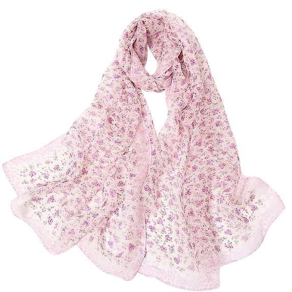 Relanfenk Women's Small Floral Printing Long Soft Wrap Scarves