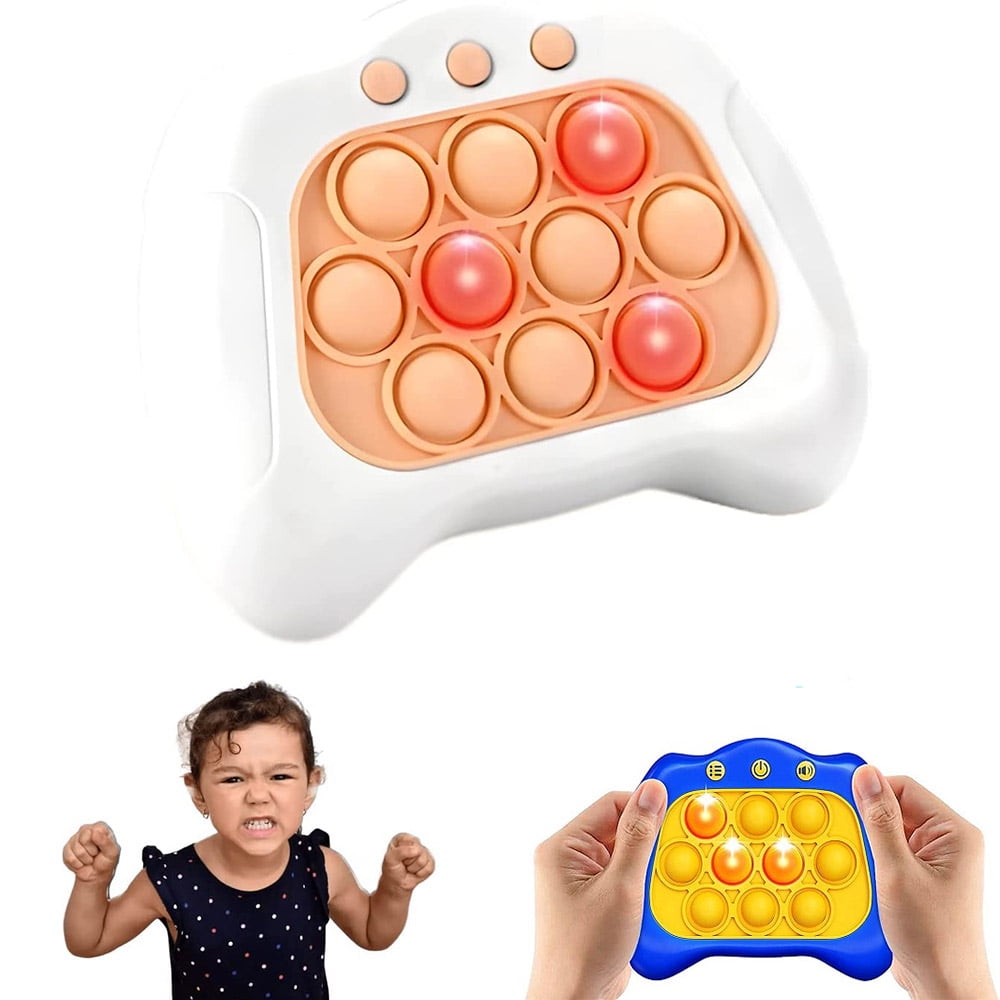 Popping Quick Push Game Console, Press The Lighted Pop Quickly, Push  Lighted Pop Fidget Toys, Stress Anxiety Relief Sensory Toys for Kids  Adults, Responsiveness Training Game, Quick Response Game Toy 