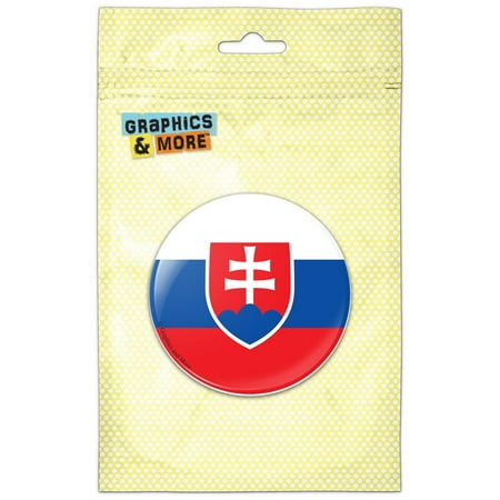 

Slovakia National Country Flag Refrigerator Button Magnet