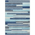 thumbnail image 2 of Addison Rugs Chantille Indoor/Outdoor Transitional Stripes Blue Washable Rectangle Rug, 2'6" x 3'10", 2 of 6