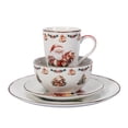 thumbnail image 2 of Vajilla Navideña de Porcelana Crown Baccara 16 piezas para 4 personas - Santa, 2 of 4