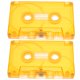 thumbnail image 4 of Estuche de almacenamiento para casetes de 2 piezas: Estuche retro de plástico transparente para casetes de audio vírgenes y pequeños artículos multimedia., 4 of 7