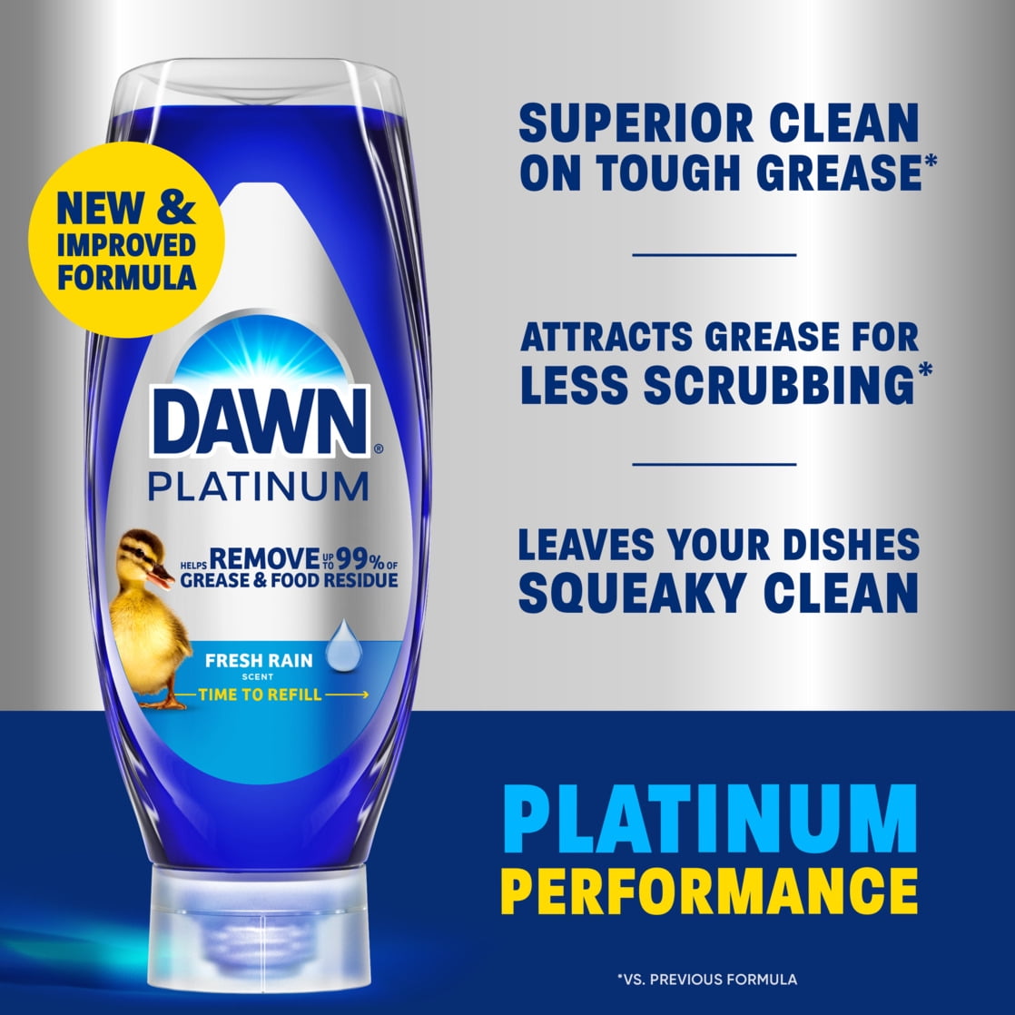Dawn Platinum EZ Squueze Dish Soap Fresh Rain,