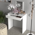 thumbnail image 1 of Tocador Vanity Multifuncional Blanco con Espejo y 1 Cajón PE2022.0001, 1 of 12