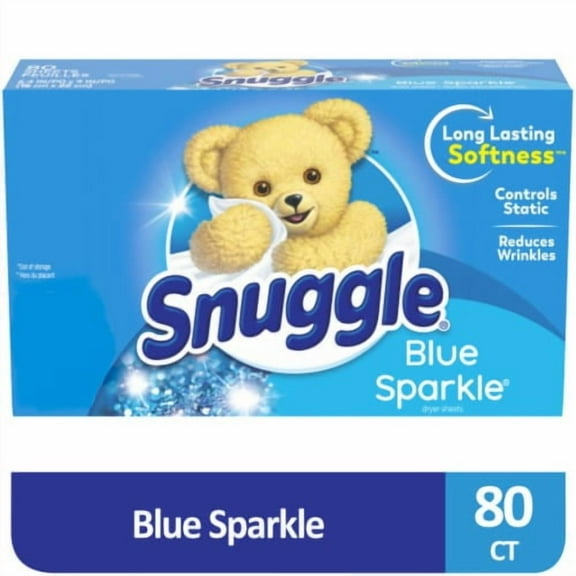 2X - Snuggle Blue Sparkle Fabric Softener Dryer Sheets