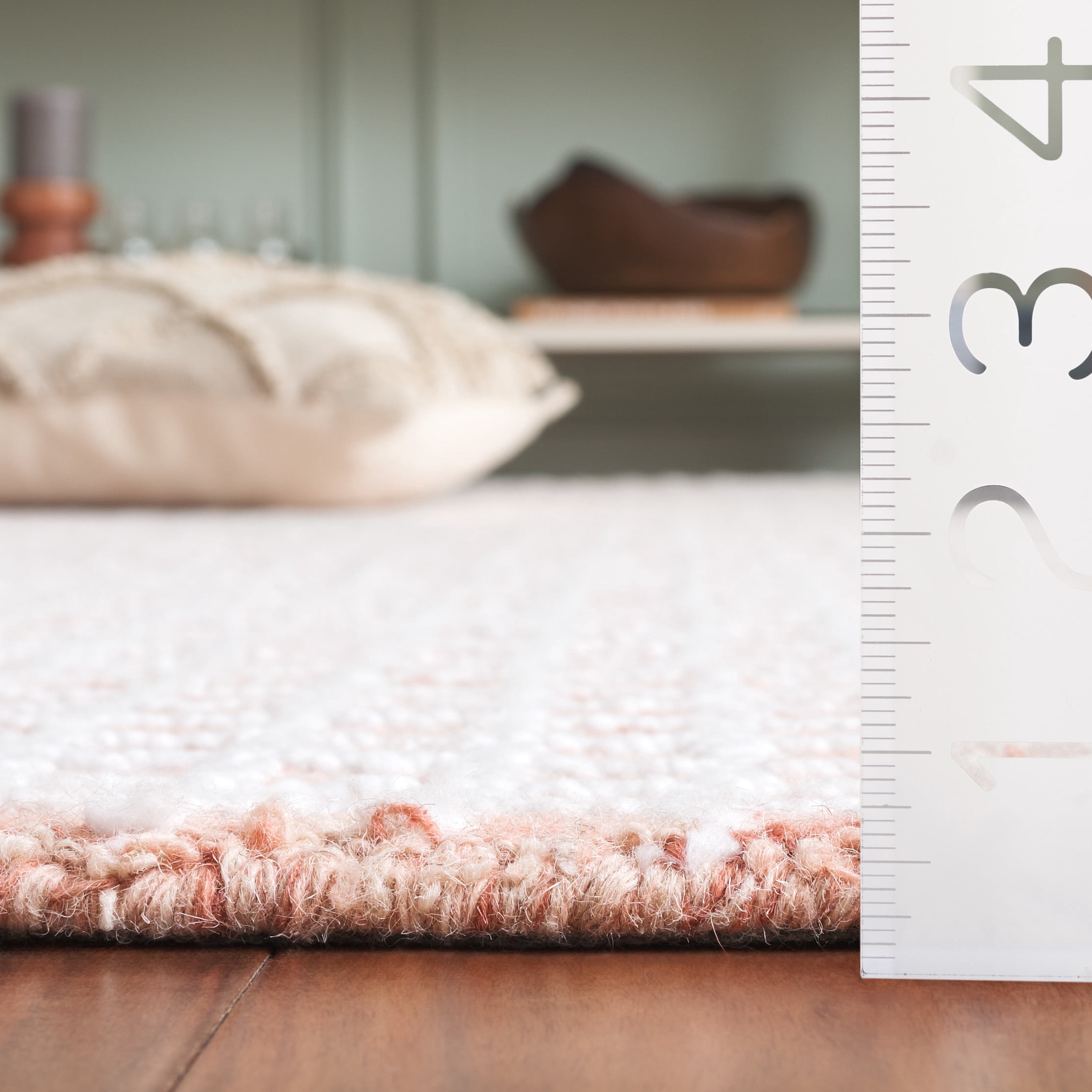 SAFAVIEH Abstract Careen Geometric Area Rug, Ivory/Blush, 4' x 6'