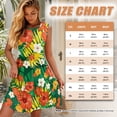 thumbnail image 6 of Jeiento Tropical Flowers Couples Vacation Outfits Matching Sets Mens Shirts Hawaiian Dresses for Women Luau Party Sleeveless Tiered Mini Tank Dress Hawaiian Couples Matching Outfits, 6 of 6