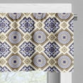thumbnail image 3 of Ambesonne Vintage Window Valance, Victorian Geometric, 54" X 18", Earth Yellow and Dark Blue, 3 of 5