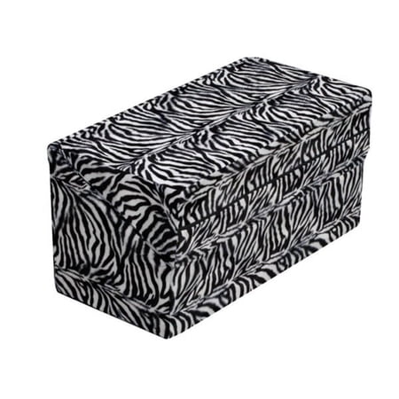 HealthSmart® Foldable Pattern Bed Wedge, 12"H x 24"W x 24"D, Zebra Pattern