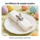 thumbnail image 4 of Fonowx Servilletero de Pascua Metálico Anillo de Servilleta de Conejo Acabado Dorado para Restaurantes, Anfitriones, Banquetes, Eventos Festivos, Fiestas, 4 of 6