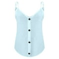 thumbnail image 5 of USSUMA Camisole Tops for Women Womens Tops Women's Plus Size Ladies V Neck Loose Tops Casual Solid Color T-Shirt Sleeveless Blouse Vest 50% Off Clear Womens Tops, 5 of 6