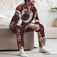 thumbnail image 7 of Fotbe A Cup Of Black Coffee On A Saucer Pattern Long Sleeve Pajama Set for Men,Sleepwear Set,2-piece Loungewear Set,Soft PJs Comfy Nightwear with Pockets-Small, 7 of 7