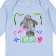 thumbnail image 4 of Inktastic Daytona Beach Florida Cute Swimming Manatee Boys or Girls Long Sleeve Baby Bodysuit, 4 of 5