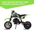 thumbnail image 3 of FRP DB001 Gasoline 49cc Motorcycle, Green, 0.27 gal, 3 of 7