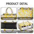 thumbnail image 4 of Large Capacity Tote Bag,Pioneer Flower Floral Print Pattern Handbag Fashion Luxury Tote Bag,15.7"x13"x 5.1" Inches,Laptop Compatible, 4 of 6