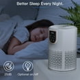 thumbnail image 3 of Aircillin AP0801 Air Purifier with Fragrance Sponge, HEPA H13 Filter, 398 Sq ft, White, 3 of 8