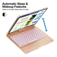thumbnail image 5 of AGPtek 7-color Adjustable Backlight Bluetooth Wireless Keyboard Cover Case For iPad Pro 11'' 2018, 5 of 7